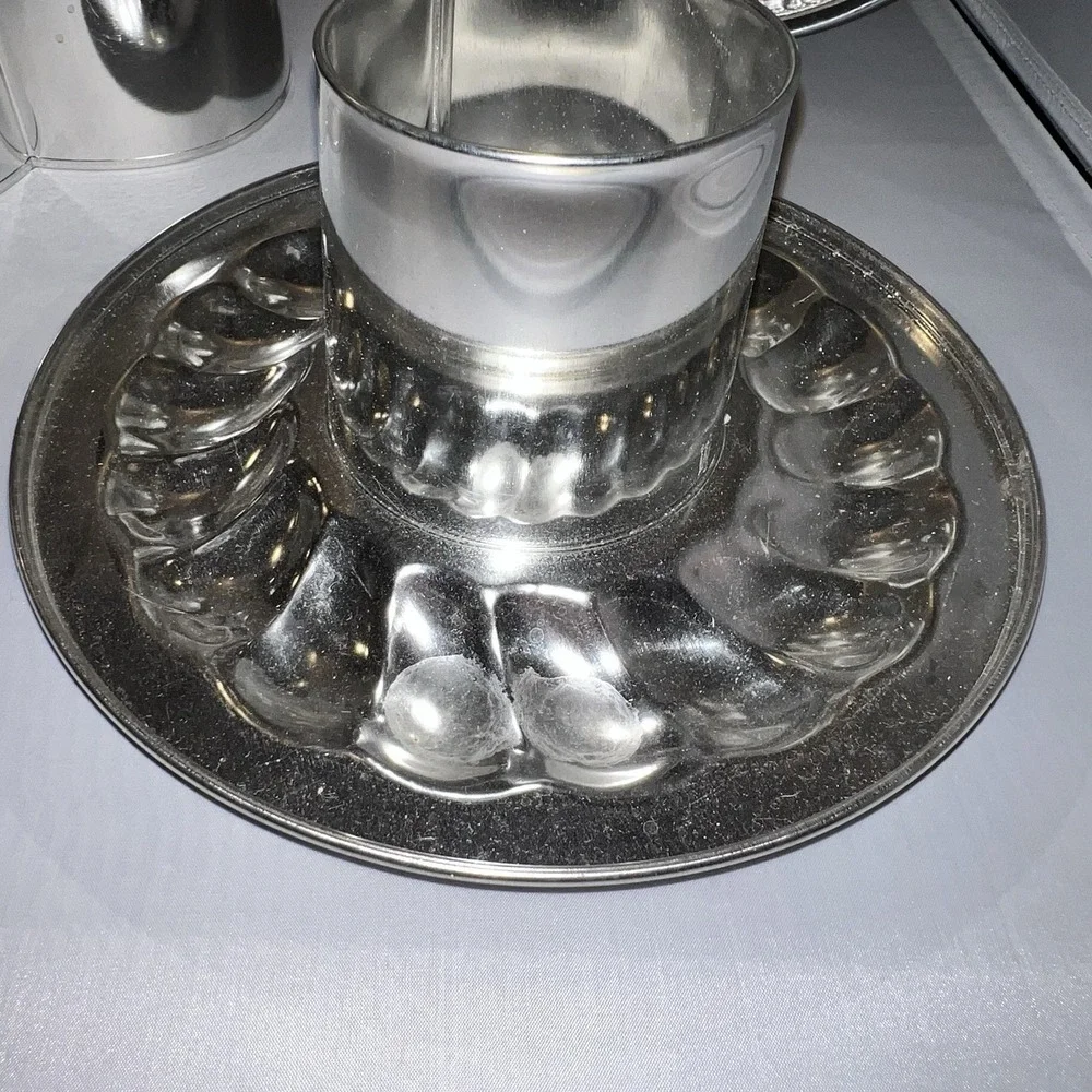 Pampered Chef Springform Pan Set #1540 Heart Circle Round Cake Metal 4 Pc